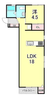 甲子園第3コーポラス【5階】の間取り