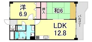 KDXレジデンス夙川ヒルズ 1番館【1階】の間取り