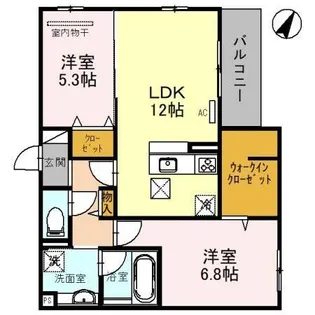 兵庫県神戸市東灘区西岡本1丁目【アパート】の間取り