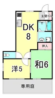 ビラ御影【1階】の間取り