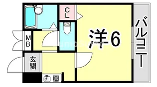 シャルマンコート東灘【4階】の間取り