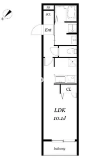 カストアンカ学芸大学【2階】の間取り