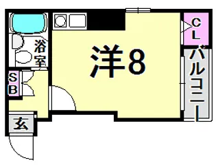 ロイヤルエール新神戸【6階】の間取り