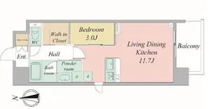 セレニテフラン谷町四丁目【2階】の間取り