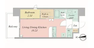 セレニテフラン谷町四丁目【2階】の間取り