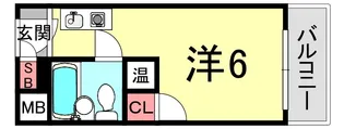 1Rの間取り画像