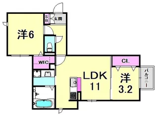 兵庫県神戸市兵庫区松原通1丁目【アパート】の間取り