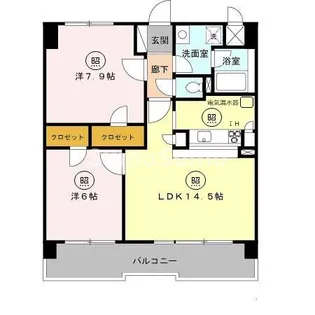 シャン・クラージュ【3階】の間取り