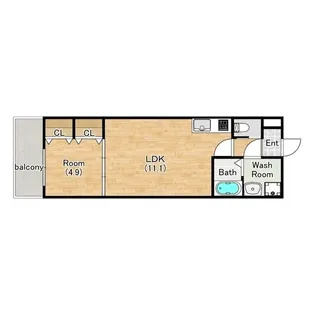 ジーメゾン大久保リベイル【3階】の間取り