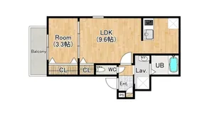 ジーメゾン西脇アノリス【1階】の間取り