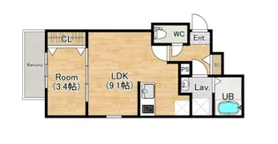 ジーメゾン西脇アノリス【3階】の間取り
