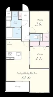 SPRED HILLS K【3階】の間取り