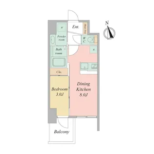 セレニテ日本橋エクラ【10階】の間取り