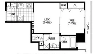 1LDKの間取り画像