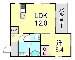 兵庫県神戸市兵庫区門口町【アパート】の間取り