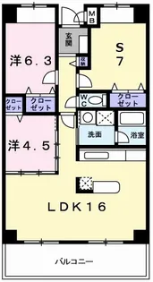 グレイスコート【5階】の間取り