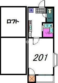 センドック井尻【2階】の間取り