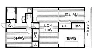 キィーロックハウス【3階】の間取り