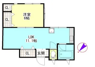 吉沢ビル【4階】の間取り
