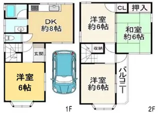 兵庫県神戸市長田区長者町【一戸建】の間取り