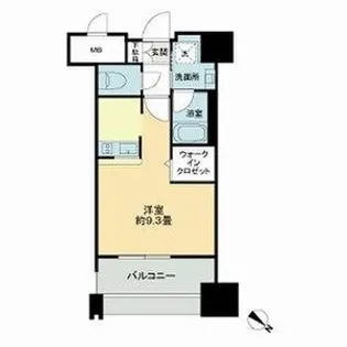 1Kの間取り画像