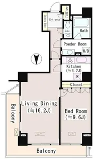 恵比寿ガーデンテラス弐番館【5階】の間取り