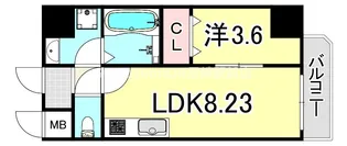 maison PREMIER Ⅵ【6階】の間取り