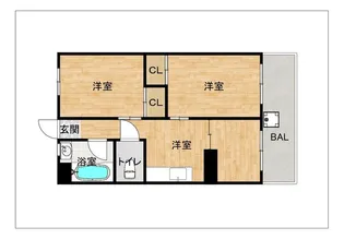 南福岡渡辺ビル【4階】の間取り
