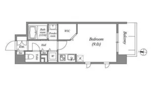 レジディア靭公園【12階】の間取り