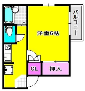 サマックスオザワハイツ【2階】の間取り