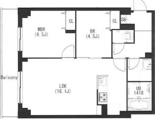 エスティメゾン都立大学【1階】の間取り