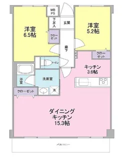 コスモリード学芸大学【5階】の間取り