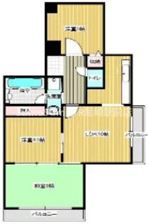 ソレイユ武庫川【5階】の間取り
