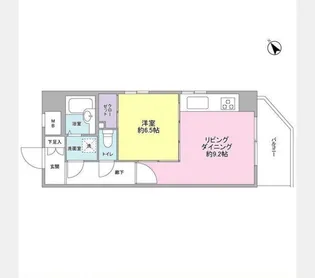 マイキャッスル中目黒Ⅲ【5階】の間取り