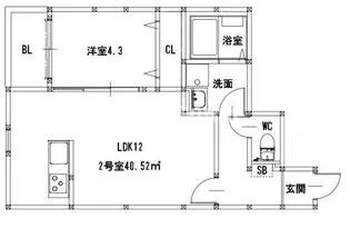 日の出パラシオ【1階】の間取り