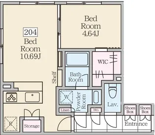ReveResidence三軒茶屋【2階】の間取り