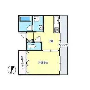 兵庫県神戸市長田区五番町7丁目【アパート】の間取り