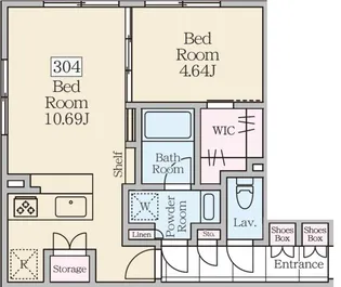 ReveResidence三軒茶屋【3階】の間取り