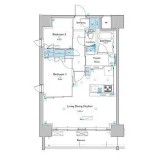 兵庫県西宮市本町【マンション】の間取り