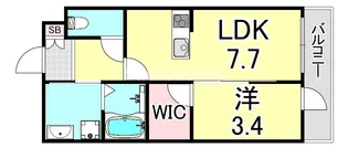 モレスヴィラ明石【4階】の間取り