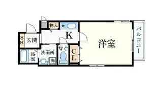 兵庫県神戸市中央区古湊通1丁目【マンション】の間取り