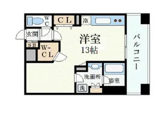 プレジール三ノ宮【2階】の間取り