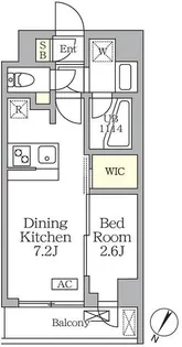 アジールコート三宿テラス【2階】の間取り