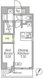 アジールコート三宿テラス【2階】の間取り
