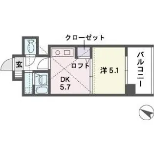 モンレーヴ市崎【10階】の間取り