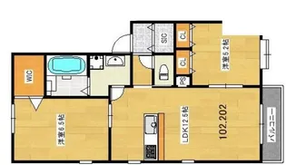 レーヴ・セゾン【1階】の間取り