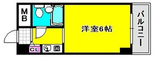 コスモプラザ三宮【3階】の間取り