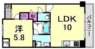 兵庫県尼崎市南武庫之荘3丁目【マンション】の間取り
