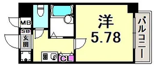 ランドマークシティ神戸西元町【6階】の間取り
