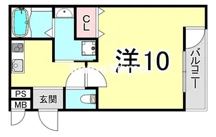 フジパレス園田Ⅲ番館【3階】の間取り